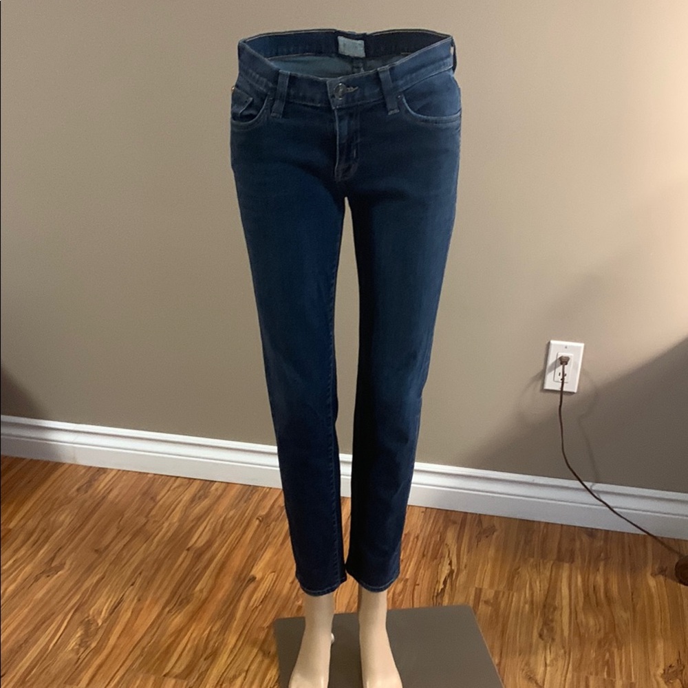 Hudson Jeans Blue Ankle Cropped Denim 27/27
